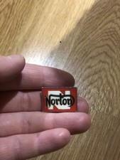 Vintage Norton motorcycles Enamel Pin badges X 2 Classic motor bikes