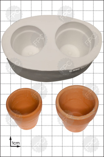 Silicone mould flower pots - silicone,