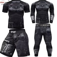 Batman BJJ  No Gi Set - Rash Guard, Spats and Shorts - Adult & Kid Sizes