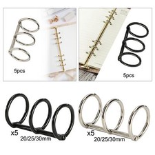 5 Pieces 3 Ring Metal Loose