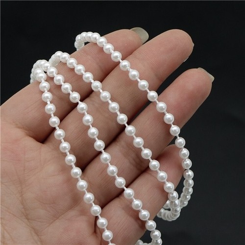 White pearl bead string - bead,