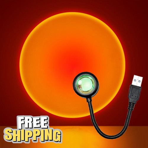 Led sunset projector lamp usb - lamp,