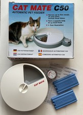 Cat Mate Automatic Pet Feeder C50 Boxed with Freezer Ice Packs Working Complete