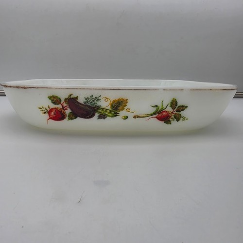 Vintage casserole dish milk - vintage,