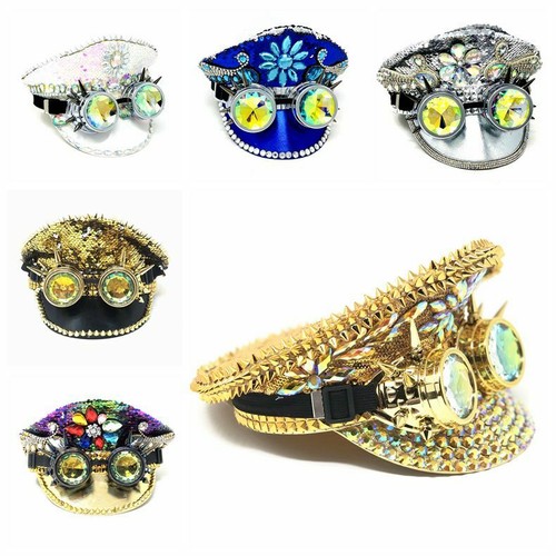Steampunk top hat - top, rhinestone