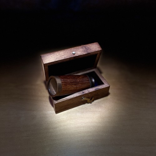 Telescope wooden box - telescope,