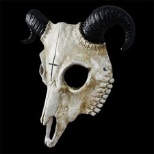Halloween Costume Mask With 3d Sheep Skull Design Resin Material For Role Play