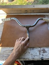 Vintage Retro Shopper Bicycle Handlebars White Grips Elswick Hopper Cosmopolitan