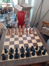 Vintage/Antique Staunton set Pieces,Looks very old,Looks Lardy, 9 CM King-434TRL