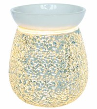 Airpure THE MOSAIC SILVER Electric Wax Melt Oil Melter Burner with Backlight 