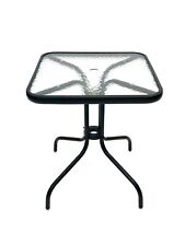Square Glass Garden Table