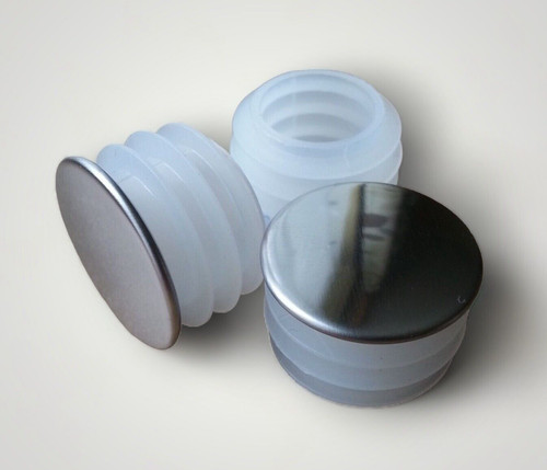 Round plastic end caps - end,