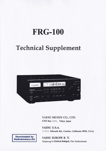 Service manual for yaesu - service,