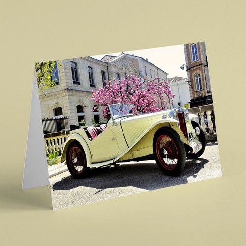 Vintage car birthday - mg, tc