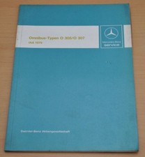 Mercedes Benz Omnibus O 305 307 Elektrik Aufbau 1979 Bremsen Werkstatthandbuch