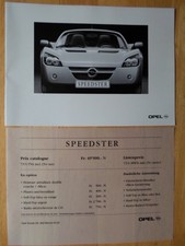 OPEL SPEEDSTER orig 2000 Swiss