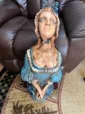 Vintage Lady Ship Figurehead Foam Wall Mount Falco NY Nautical