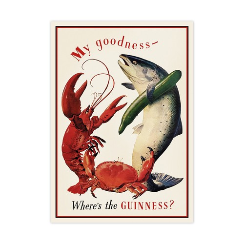 Retro guinness poster - retro,