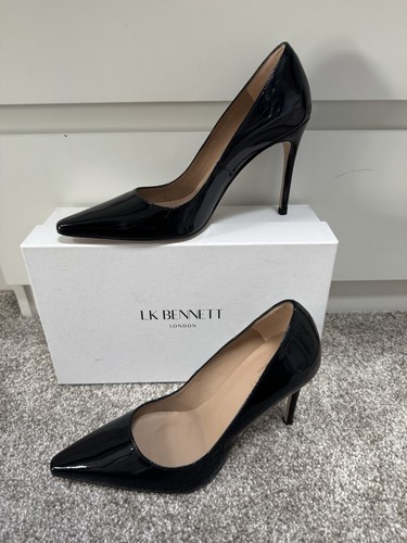 Bennett black patent - black, fern