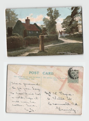 Postcard lea village - -,