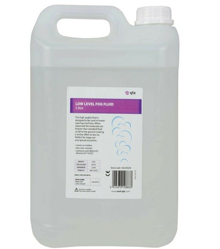 Qtx fog machine smoke fluid - smoke, 5l