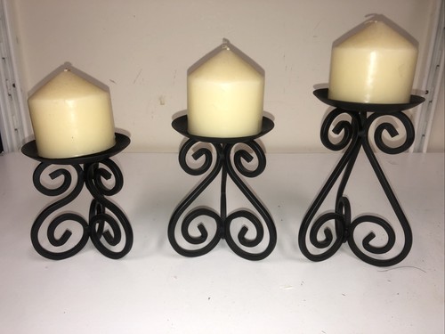 Black wrought iron metal - 3,