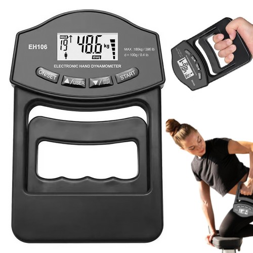 Digital hand dynamometer grip - hand,