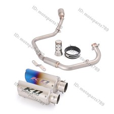 Full System Exhaust Header Mid Pipe Muffler For Benelli TNT125 TNT135 2017-2025