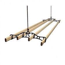 4 LATH Traditional  Vintage Clothes airer dryer kitchen rack ceiling drier 
