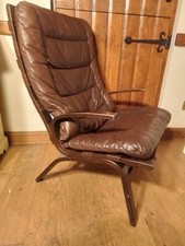 Vintage Ingmar Relling  Leather Chair
