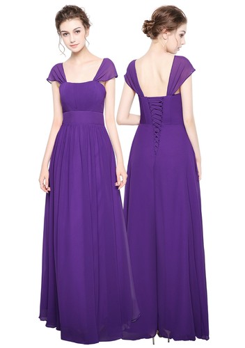 Straps maxi chiffon - straps, bridesmaid