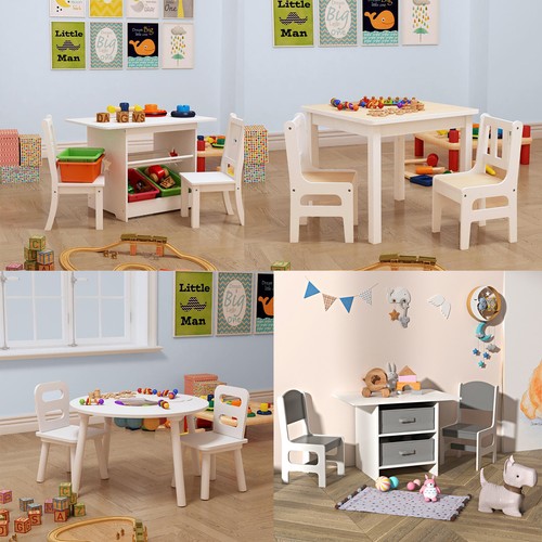 Kids table and chairs set - and,