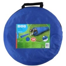 Dog Agility Training Tunnel 3m Blue Indoor Outdoor Pet Obstacle with Carry Bag