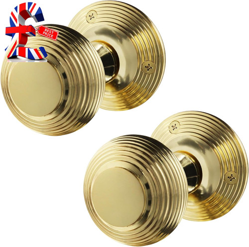 Beehive door knobs polished - beehive,