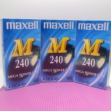 Maxwell VHS Blank Tape 3 pack