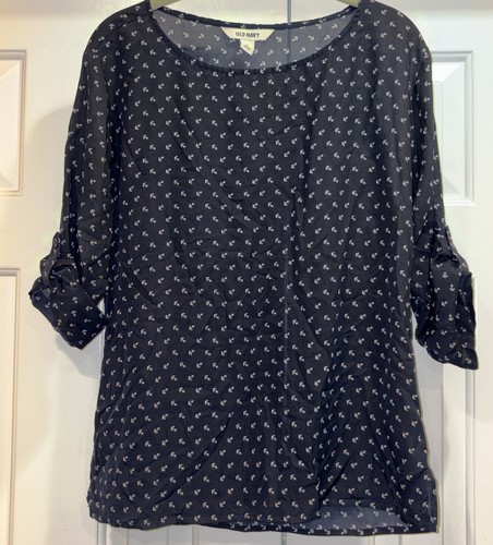 Anchor print blouse old - blouse,