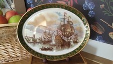 SHIPS  Weatherby Royal Falcon Ware Large 11.75" Meat Plate Oval Platter 