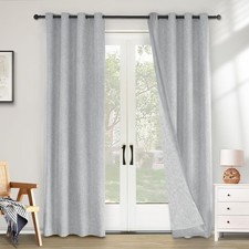 Thick Linen Blackout Curtains