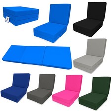 Fold-Out Z Bed Single Size Chair-Bed Folding Guest Sofa Handmade in UK.