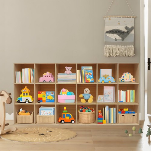 Solid wood compartment cube - solid, 18