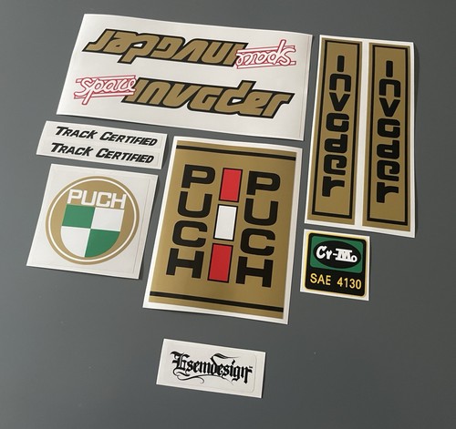Puch space invader decal - space,