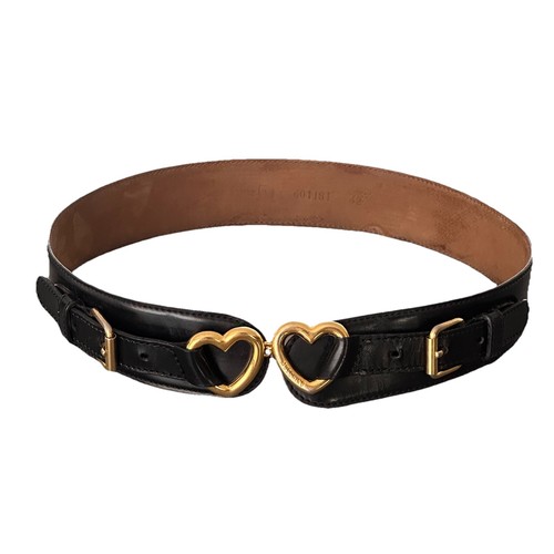 Moschino black leather - moschino, belt