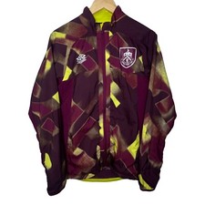 Burnley Football Club Training Track Jacket Mens Small Burgundy Umbro Drill Top
