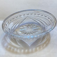 Waterford Crystal Overture 5" Oval Bowl Etched Signature Seahorse Mark