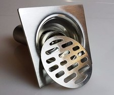 Square Shower Bathroom Floor Water Drain Waste Trap Wet Room Plumbing TAP18