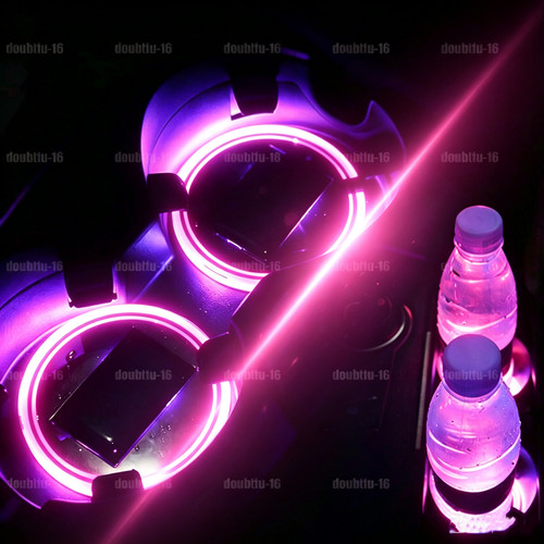 2pcs pink led solar cup - led,