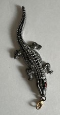 Butler And Wilson Black Crystal Crocodile. Handbag Charm