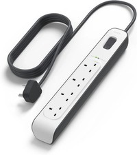Belkin 6 Plug 2m Surge Master Surge Protection Extension Lead White BSV603AF2F
