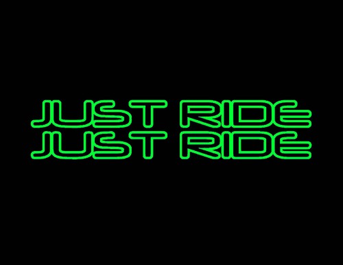 Just ride decal stickers - just,