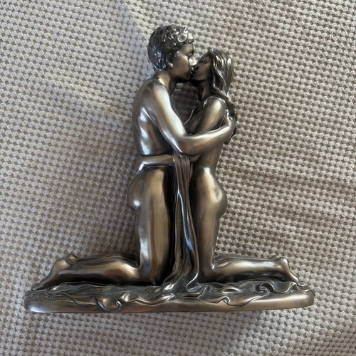 Lovers figurine bronzed - lovers,